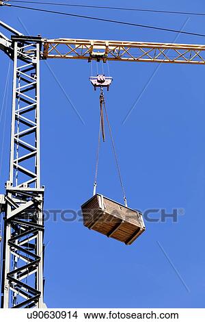 Cargo on mast crane View Large Illustration Stock Illustration - Cargo on mast crane. Fotosearch
