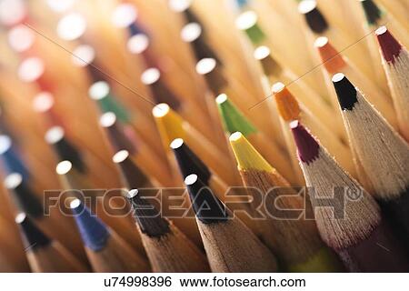 Stock Illustration - Colouring pencils. Fotosearch