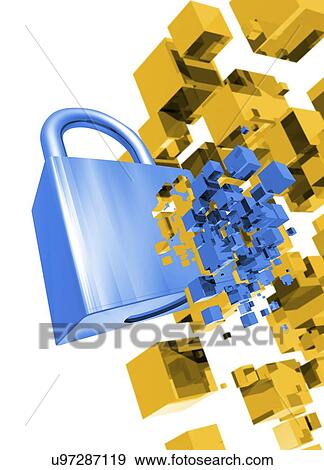 Data security, conceptual artwork View Large Illustration Stock Illustration - Data security, conceptual artwork. Fotosearch