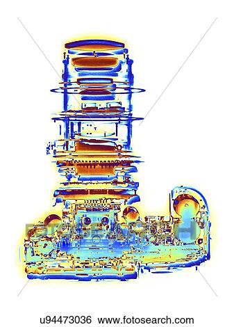 Digital SLR camera, X-ray View Large Illustration Stock Illustration - Digital SLR camera, X-ray. Fotosearch