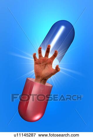 Stock Illustration - Drug addiction, conceptual artwork. Fotosearch
