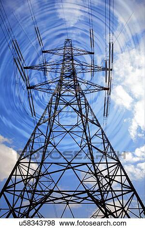 Stock Illustration - Electromagnetic pollution. Fotosearch