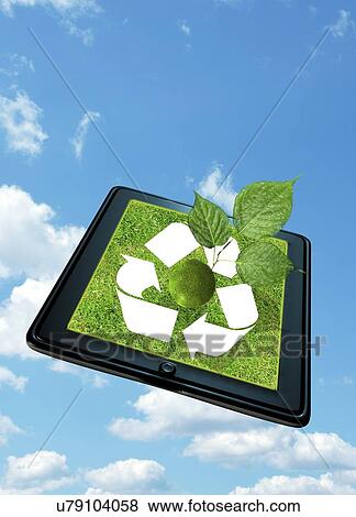 Stock Illustration - Electronics recycling, conceptual artwork. Fotosearch