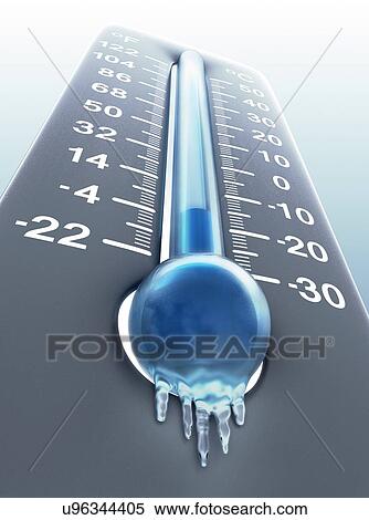 Freezing temperatures, conceptual artwork View Large Illustration Stock Illustration - Freezing temperatures, conceptual artwork. Fotosearch