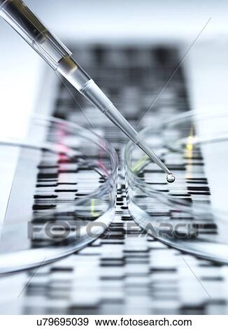 Stock Illustration - Genetic research. Fotosearch