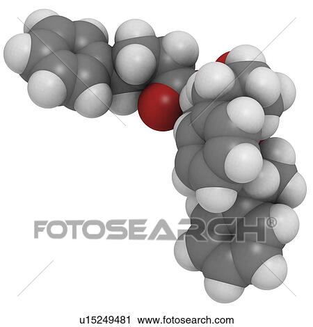 Clip Art - Glycerol phenylbutyrate drug molecule. Fotosearch