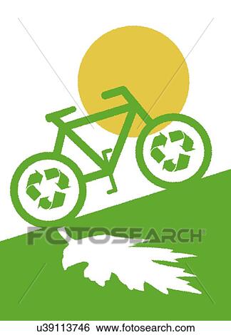 Green transport, conceptual artwork View Large Illustration Stock Illustration - Green transport, conceptual artwork. Fotosearch
