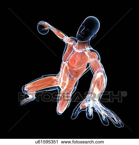 Handball player, artwork View Large Illustration Clip Art - Handball player, artwork. Fotosearch