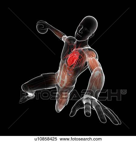Stock Illustration - Handball player, artwork. Fotosearch