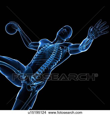 Stock Illustration - Handball player, artwork. Fotosearch