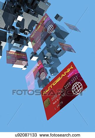 Drawing - Identity theft, conceptual artwork. Fotosearch