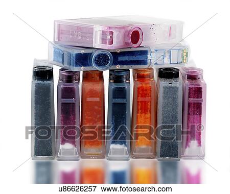 Inkjet printer cartridges View Large Illustration Stock Illustration - Inkjet printer cartridges. Fotosearch