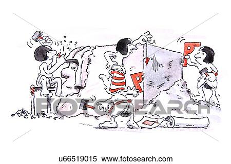 Lack of teamwork, artwork View Large Illustration Stock Illustration - Lack of teamwork, artwork. Fotosearch