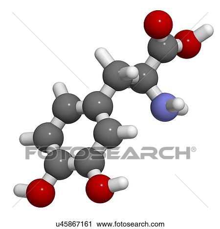 Levodopa Parkinson's disease drug View Large Illustration Clip Art - Levodopa Parkinson's disease drug. Fotosearch