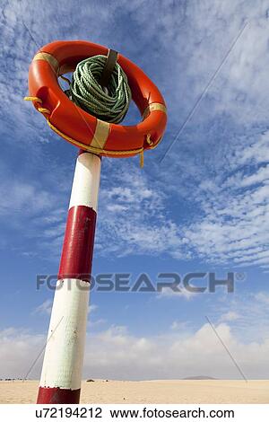 Drawing - Lifebuoy in a desert. Fotosearch