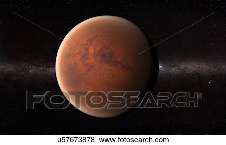 Mars, artwork View Large Illustration Stock Illustration - Mars, artwork. Fotosearch