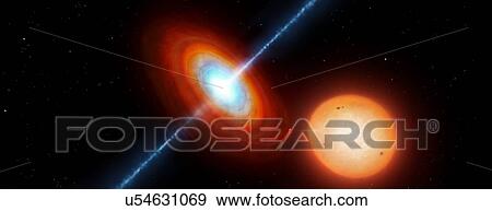 Microquasar X-ray binary system View Large Illustration Stock Illustration - Microquasar X-ray binary system. Fotosearch