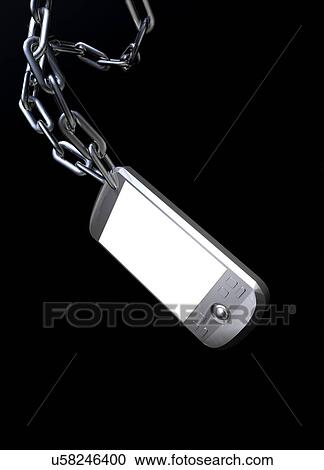 Mobile phone security, conceptual artwork View Large Illustration Clipart - Mobile phone security, conceptual artwork. Fotosearch