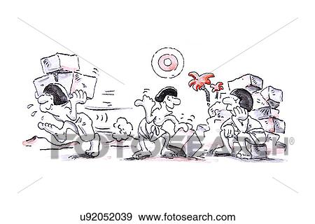 Motivation in the work place, artwork View Large Illustration Stock Illustration - Motivation in the work place, artwork. Fotosearch