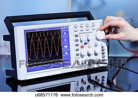 Oscilloscope View Large Illustration Stock Illustration - Oscilloscope. Fotosearch