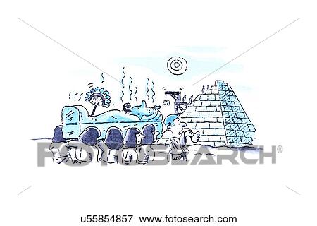 Stock Illustration - Over-running construction, artwork. Fotosearch