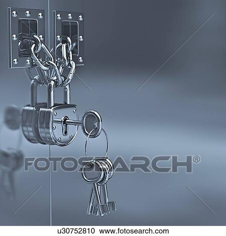 Padlock and keys, artwork View Large Illustration Clipart - Padlock and keys, artwork. Fotosearch