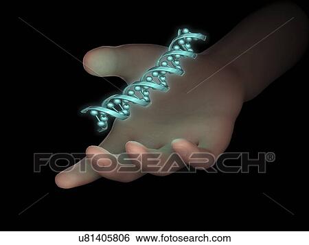 Stock Illustration - Personal genome sequencing, artwork. Fotosearch
