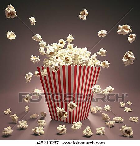 Popcorn, artwork View Large Illustration Stock Illustration - Popcorn, artwork. Fotosearch