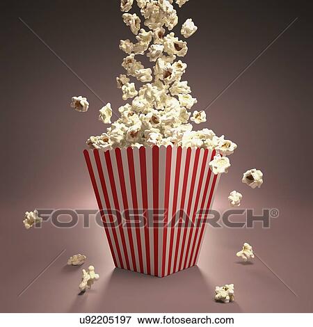 Popcorn, artwork View Large Illustration Stock Illustration - Popcorn, artwork. Fotosearch
