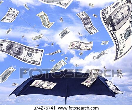 Clip Art - Raining money, artwork. Fotosearch