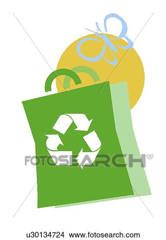 Stock Illustration - Recycling, conceptual artwork. Fotosearch
