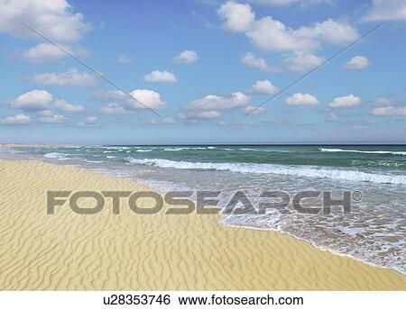 Stock Illustration - Sandy beach. Fotosearch