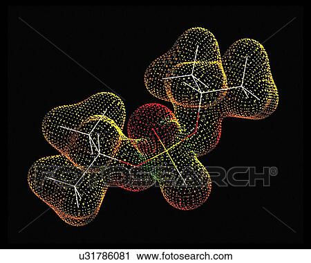 Clip Art - Sarin nerve gas molecule. Fotosearch
