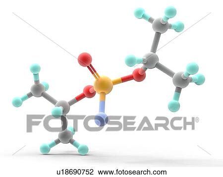 Sarin nerve gas molecule View Large Illustration Drawing - Sarin nerve gas molecule. Fotosearch