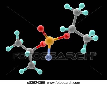 Stock Illustration - Sarin nerve gas molecule. Fotosearch
