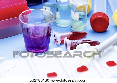 Clipart - Slide preparation. Fotosearch