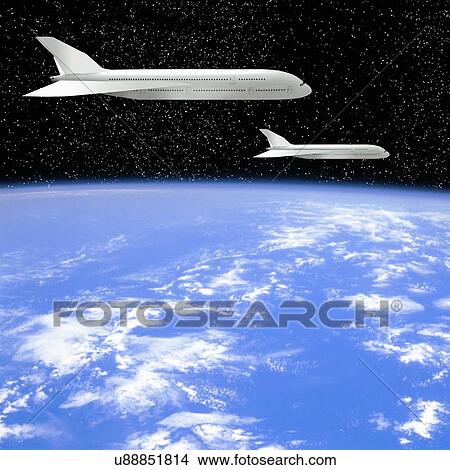 Space tourism, artwork View Large Illustration Stock Illustration - Space tourism, artwork. Fotosearch