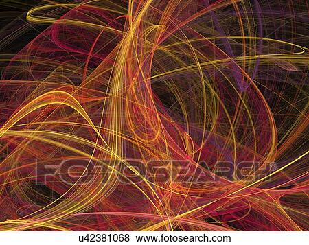 Stock Illustration - Superstrings, conceptual artwork. Fotosearch
