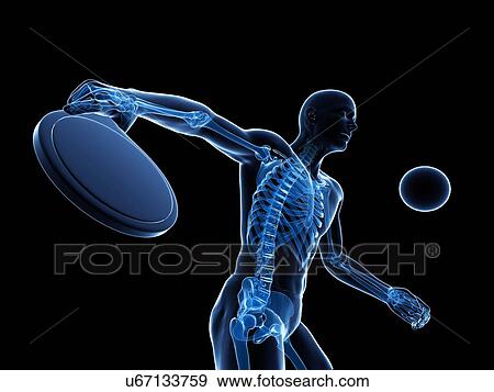 Stock Illustration - Table tennis player, artwork. Fotosearch