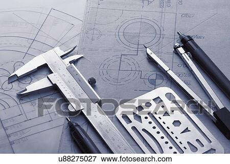 Technical drawing instruments View Large Illustration Stock Illustration - Technical drawing instruments. Fotosearch