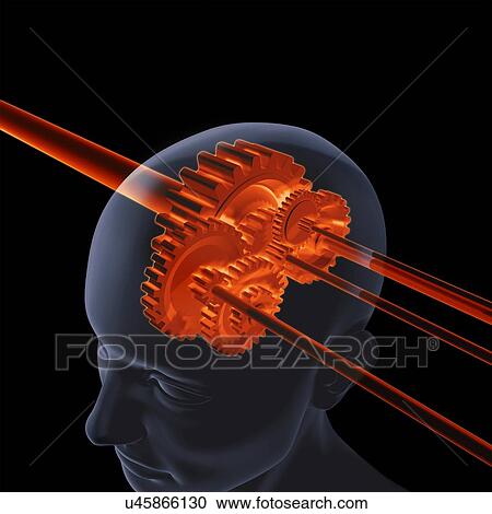 Clipart - Thinking, conceptual artwork. Fotosearch