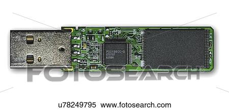 Stock Illustration - USB memory stick. Fotosearch