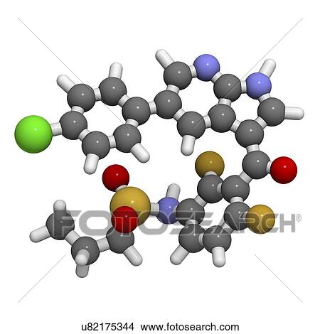 Vemurafenib melanoma drug View Large Illustration Stock Illustration - Vemurafenib melanoma drug. Fotosearch