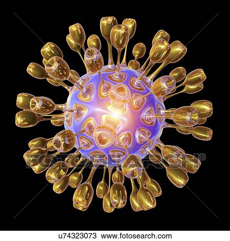 Virus, artwork View Large Illustration Drawing - Virus, artwork. Fotosearch