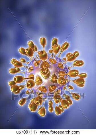 Virus, artwork View Large Illustration Stock Illustration - Virus, artwork. Fotosearch