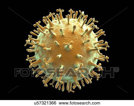 Virus, artwork View Large Illustration Stock Illustration - Virus, artwork. Fotosearch