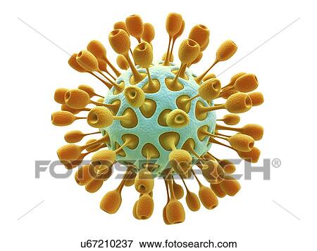Stock Illustration - Virus, artwork. Fotosearch