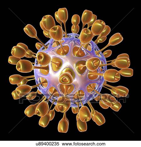 Virus, artwork View Large Illustration Stock Illustration - Virus, artwork. Fotosearch