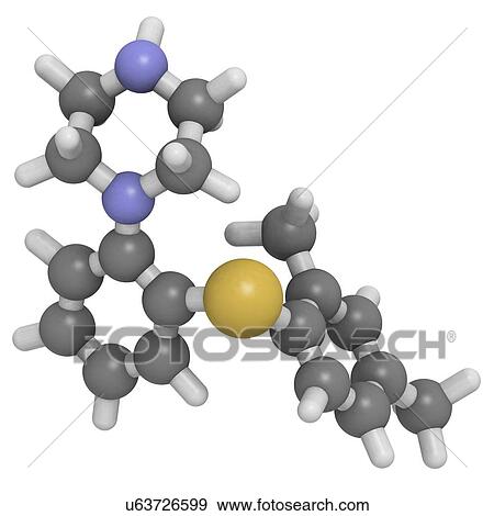 Stock Illustration - Vortioxetine antidepressant drug. Fotosearch
