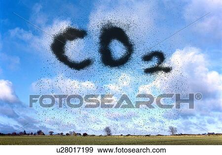 Stock Illustration - Atmospheric carbon dioxide. Fotosearch